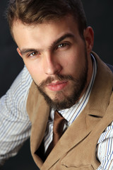 portrait of a charismatic young man