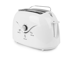 White toaster isolated