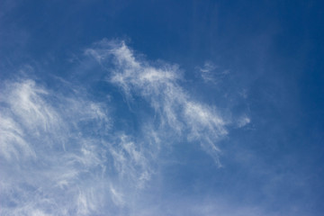 blue sky with cloud closeup