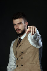 portrait of a charismatic young man