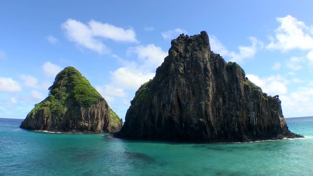 Fernando de Noronha - Two brothers rock. Gian rocks of fernando de Noronha