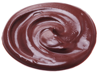 Melted chocolate or chocolate glaze.