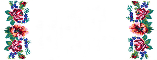 Ukrainian folk embroidery, handmade