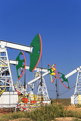 Oil pump in the field