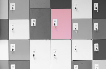 Cabinet lockers, different sizes