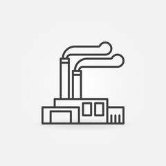 Factory and plant icon