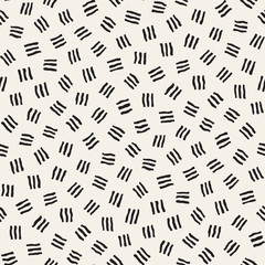 Vector Seamless Pattern. Abstract Background With Scattered Geometric Shapes.