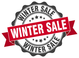 winter sale stamp. sign. seal