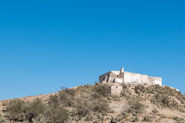 white plaster walls of mediterranean style buildings