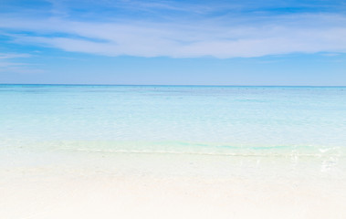 Empty sea and beach background with copy space.