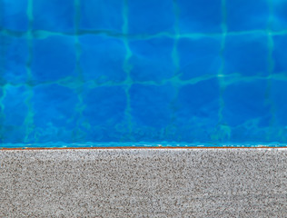 Pool side with copy space for product or text message.