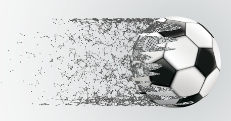 Abstract Background Connected Dots Football © Alexander Limbach