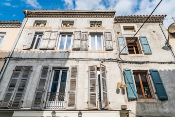 old tenement buildings in southern france