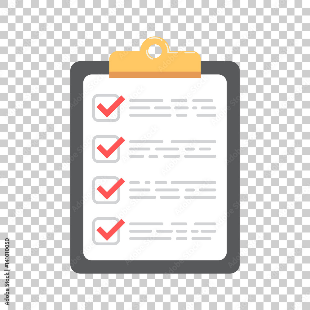 Poster to do list icon. checklist, task list vector illustration in flat style. reminder concept icon on is