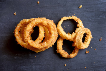 Onion rings, top view