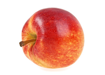 Red apple on a white background