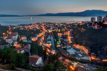 Rijeka city in the night