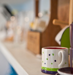 Kitchen Shelf with Coffee cup