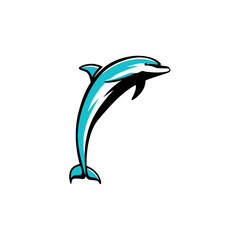 Dolphin sport logo vector illustration