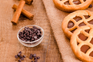 Fototapeta premium Chocolate tart. 