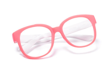 Glasses isolated white background