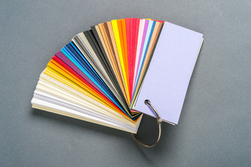 Paper color samples
