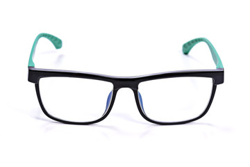 Glasses isolated white background