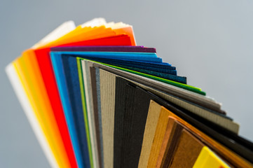 Paper color samples