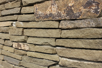 a wall made of stone Pustoshka