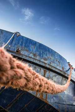 Barge In Port