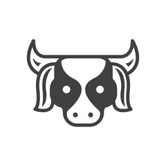 Cow Farm icon black color