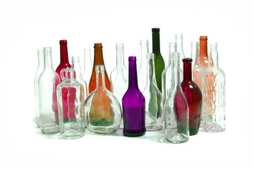 glass bottles
