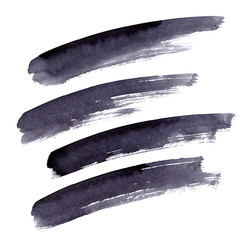 Long black brush strokes