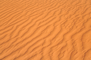 close-up on sands of the desert
