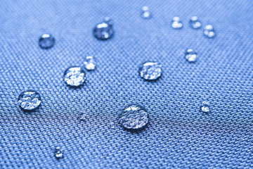 Waterproof coating background with water drops