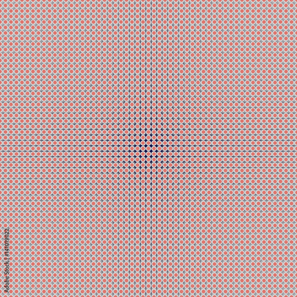 Aufkleber White abstract tubes pattern. 3d rendering