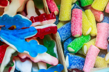 assortment of colorful candy