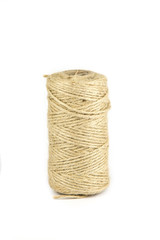 Twine rope isolated on a white background