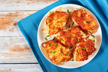 sliced meat chops baked  in oven