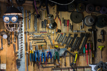 Sets of tools for repair in the garage