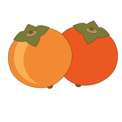 Cartoon outlined fruit.