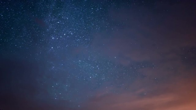 Milky Way Galaxy Clouds 04 Time Lapse