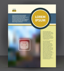 Flyer brochure, cover layout design print template, pamphlet vector Illustration