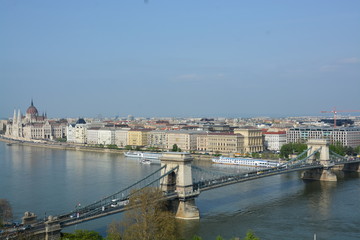 Fototapeta na wymiar View Budapest from Buda Castle
