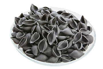  fresh Italian pasta Neri on plate