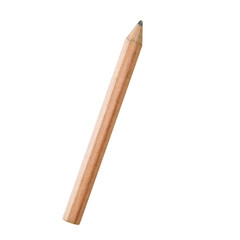 Wood pencil isolated on white background