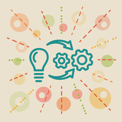 Implementation. Concept business illustration