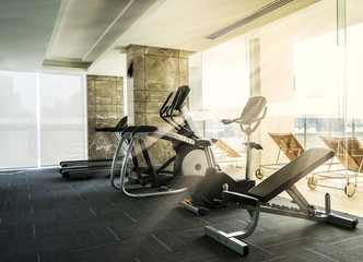 Fitness machine in fitness room