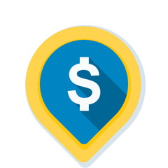 Dollar Bank Navigation Pointer illustration