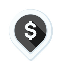 Dollar Bank Navigation Pointer illustration